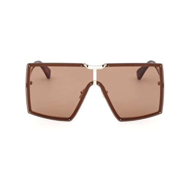 NEW MAX MARA SUNGLASSES GOLD BROWN WOMEN EYEWEAR MAX MARA MM0117 32E